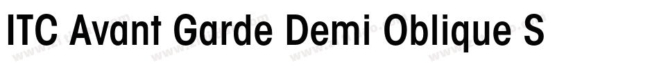 ITC Avant Garde Demi Oblique SWA字体转换